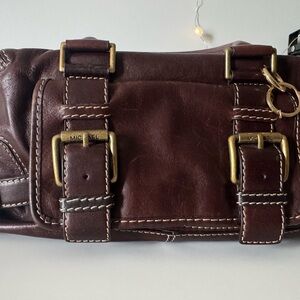 Michael Kors Rich Brown Leather Belt Bag